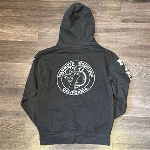 Mammoth Mountain Hoodie Pullover Logo Gray Women’s Small